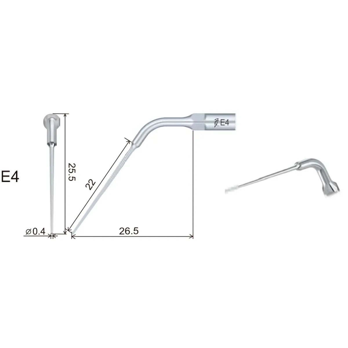 Woodpecker Scaler Tip E4 for UDS & EMS Scalers