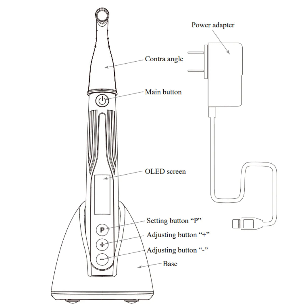 Woodpecker RTA Endo Space Brushless Endomotor With In-Built Apex Locator