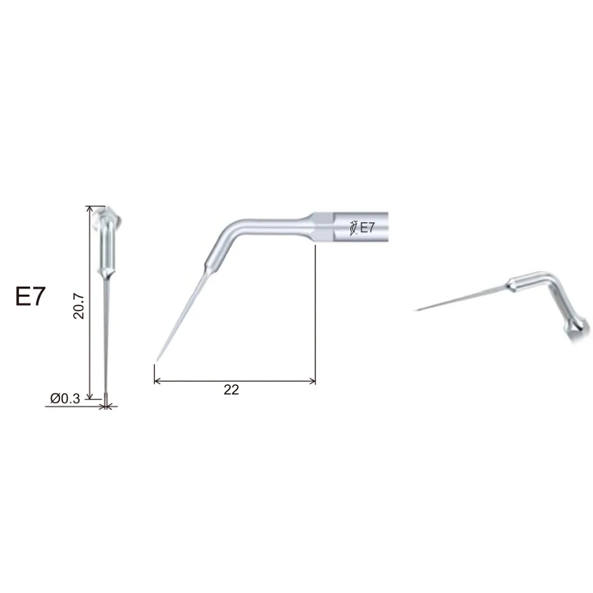 Woodpecker Scaler Tip E7 for UDS & EMS Scalers