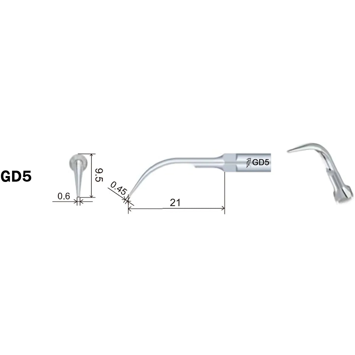 Woodpecker Scaler Tip GD5 for DTE & Satelec Scalers