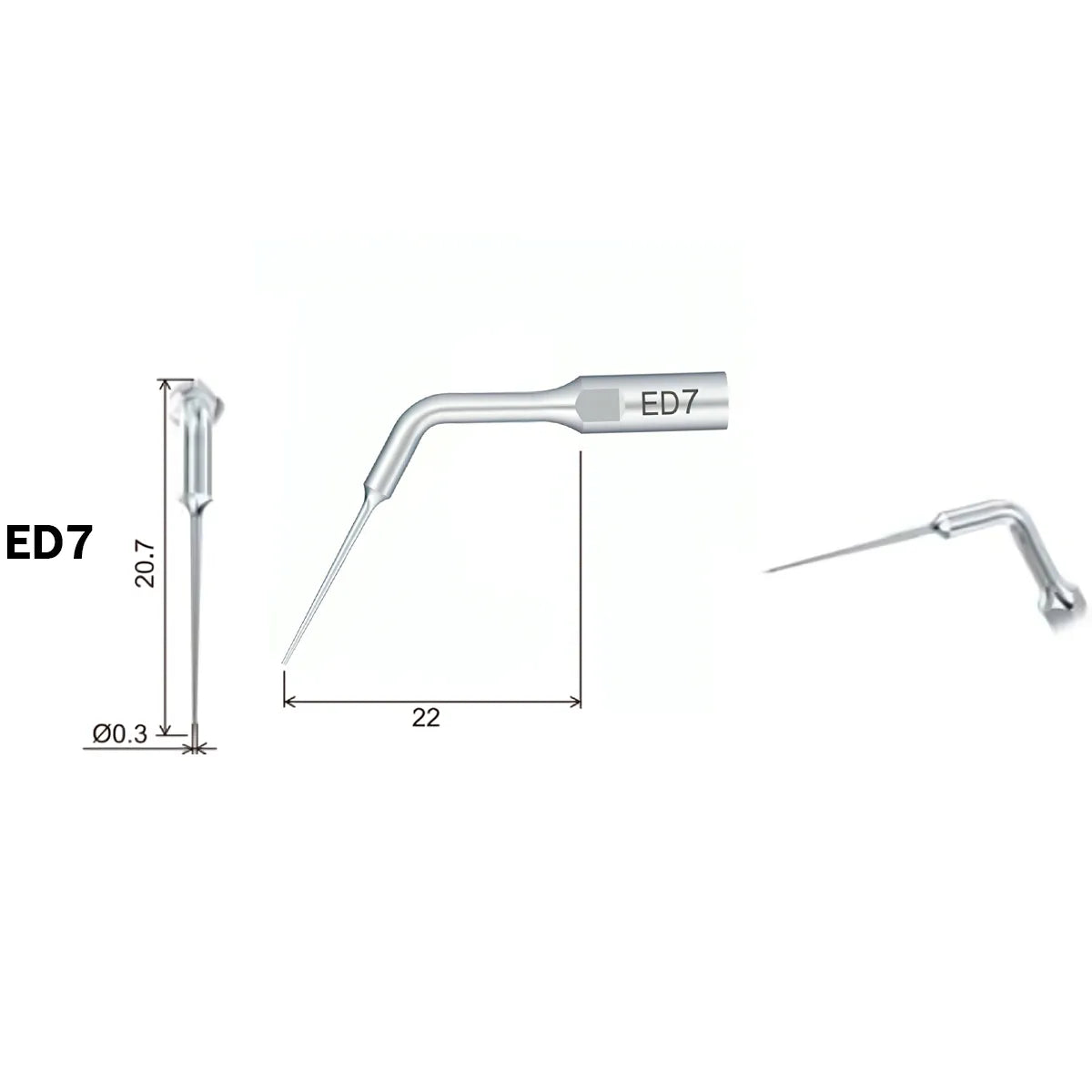 Woodpecker Scaler Tip ED7 for DTE & Satelec Scalers