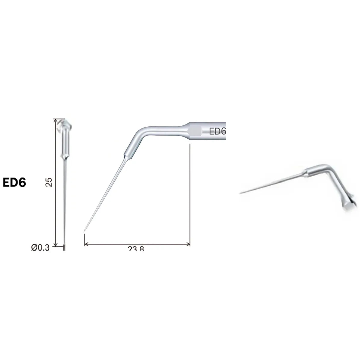 Woodpecker Scaler Tip ED6 for DTE & Satelec Scalers