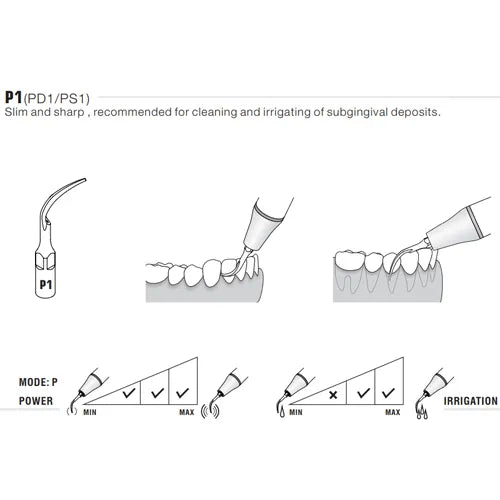 Woodpecker Scaler Tip P1 for UDS & EMS Scalers