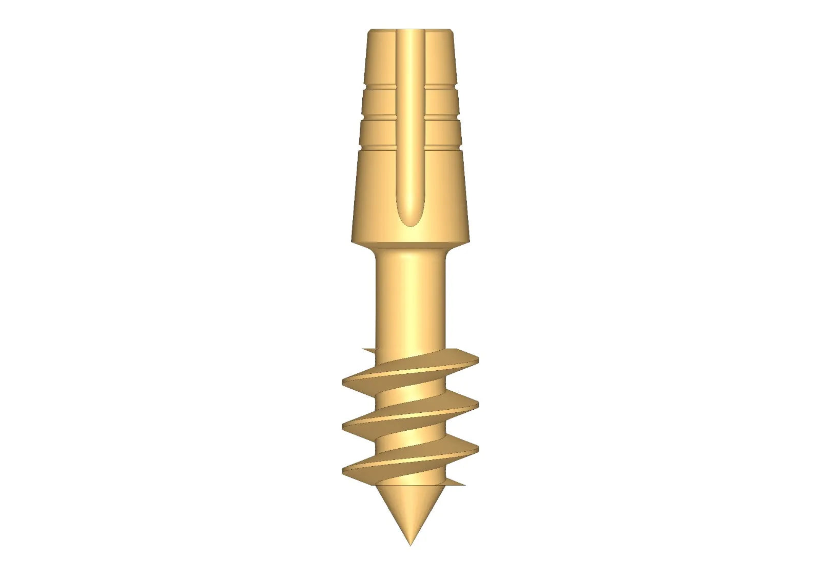Impact Bicortical Screw Sharp Tip Dental Implant 4.5 mm