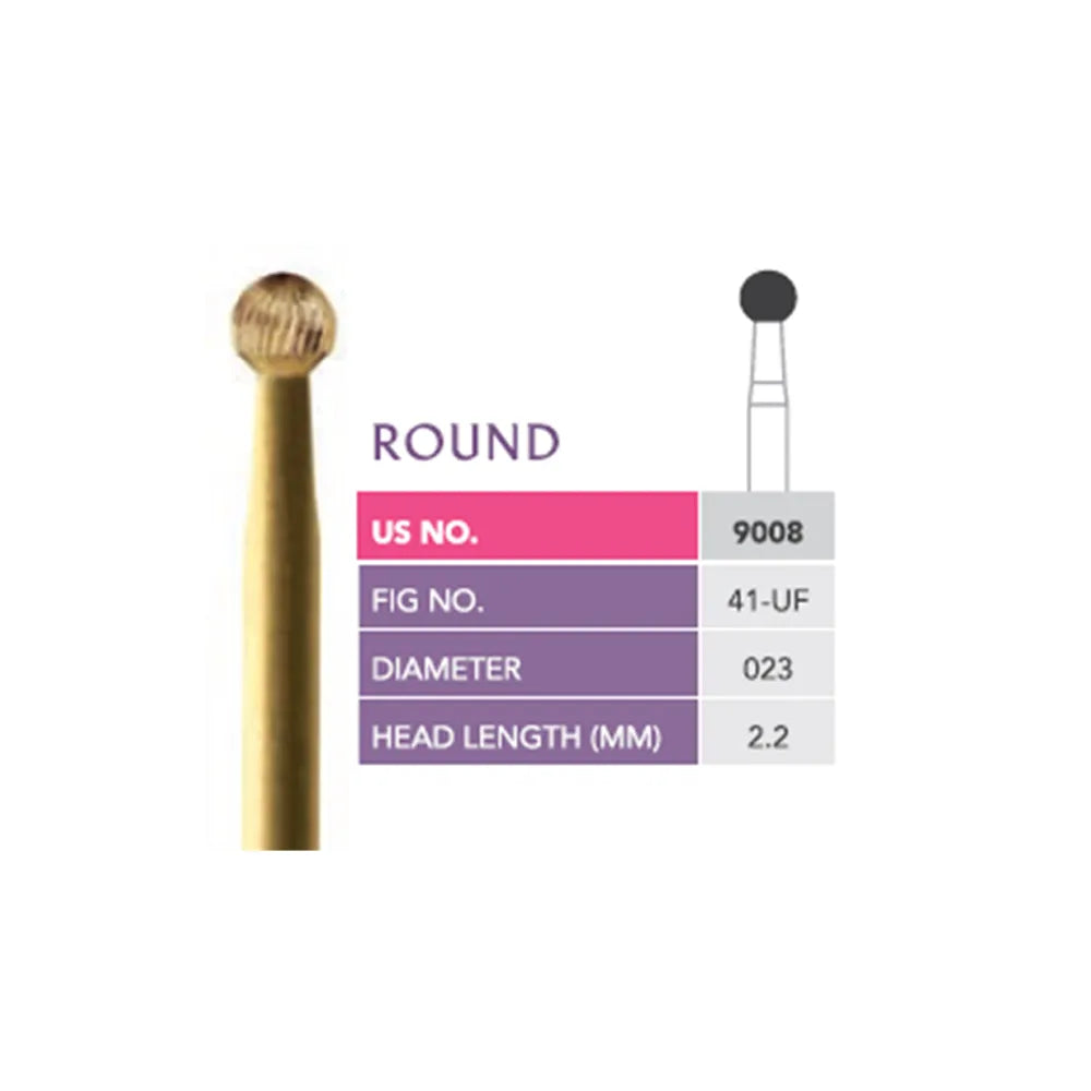 Prima Dental Trimming & Finishing Round Bur (9008)- 30 Blade