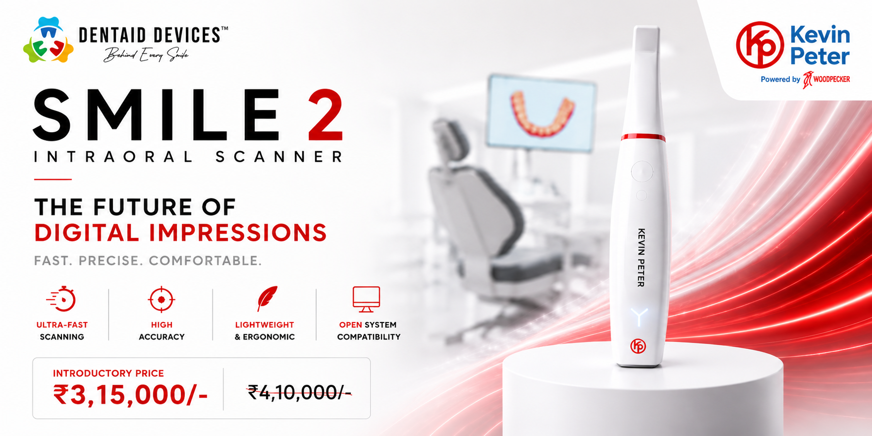 WoodPecker Smile 2 Intraoral Scanner