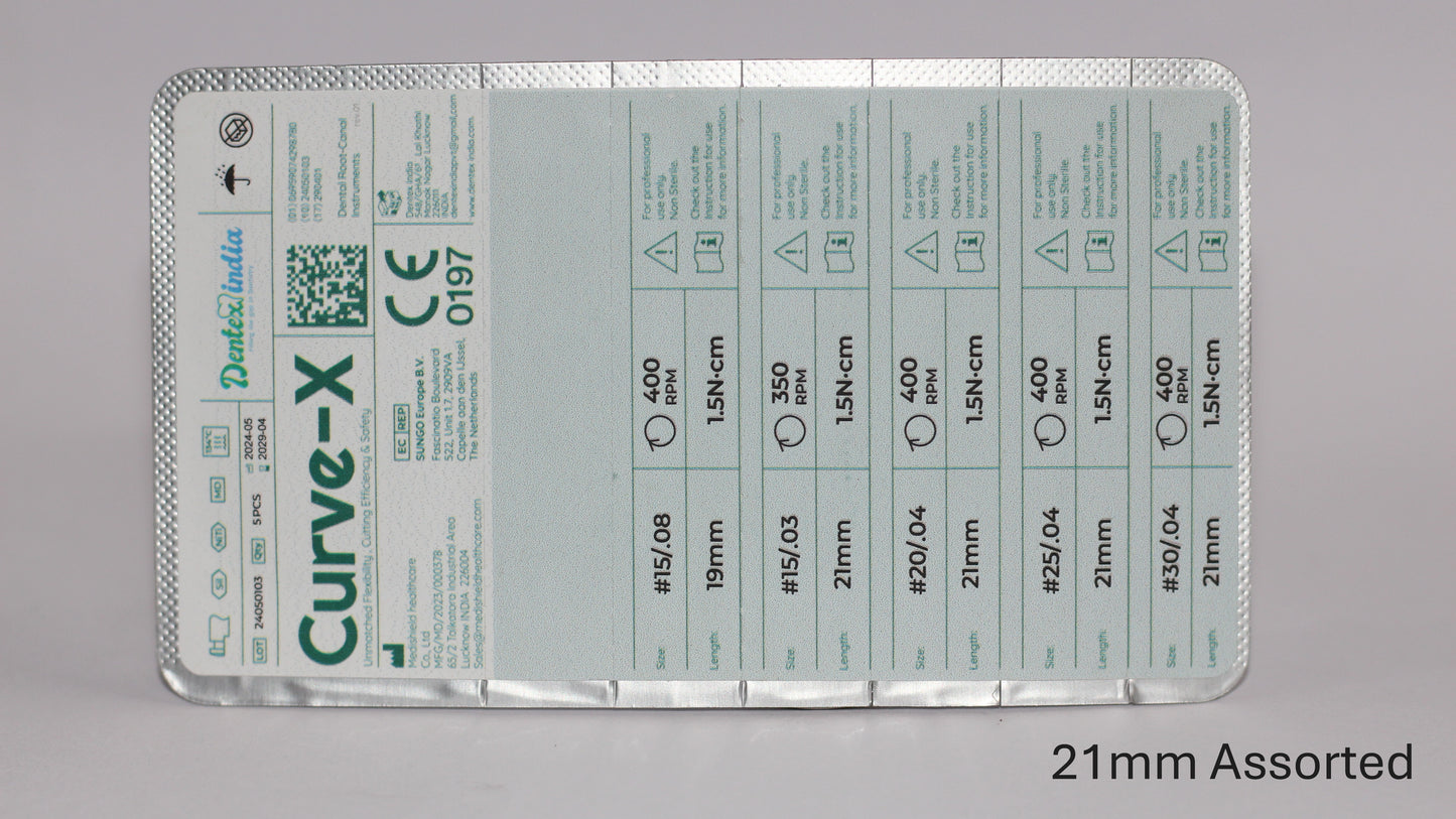 Curve-X Rotary Files 21mm