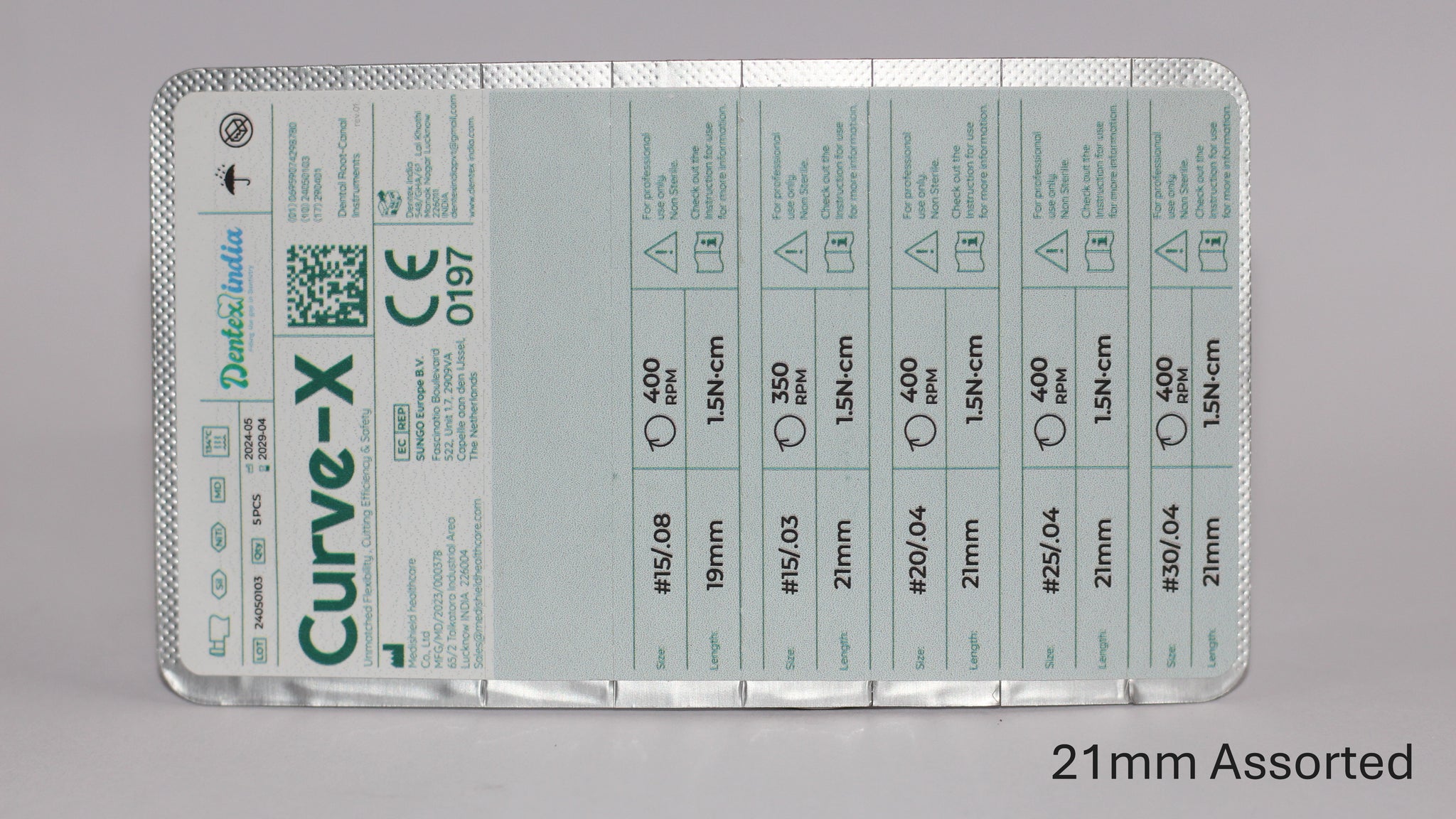 Curve-X Rotary Files 21mm