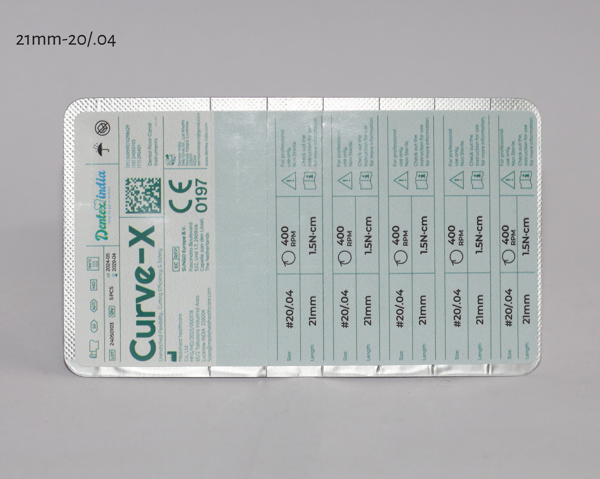 Curve-X Rotary Files 21mm