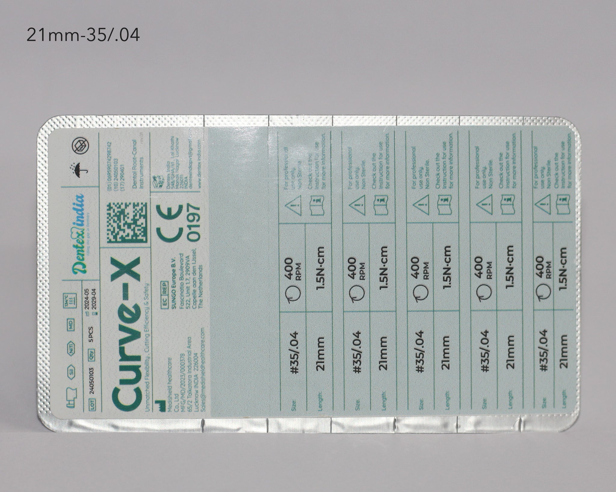 Curve-X Rotary Files 21mm