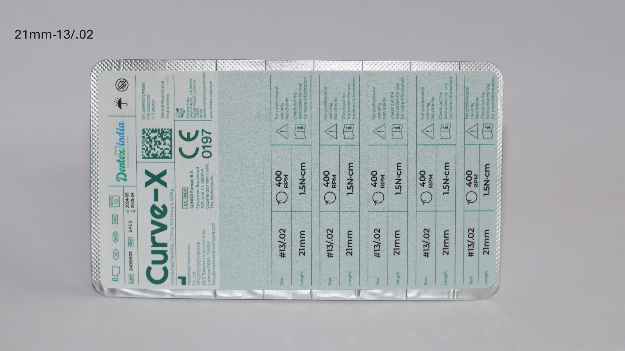 Curve-X Rotary Files 21mm