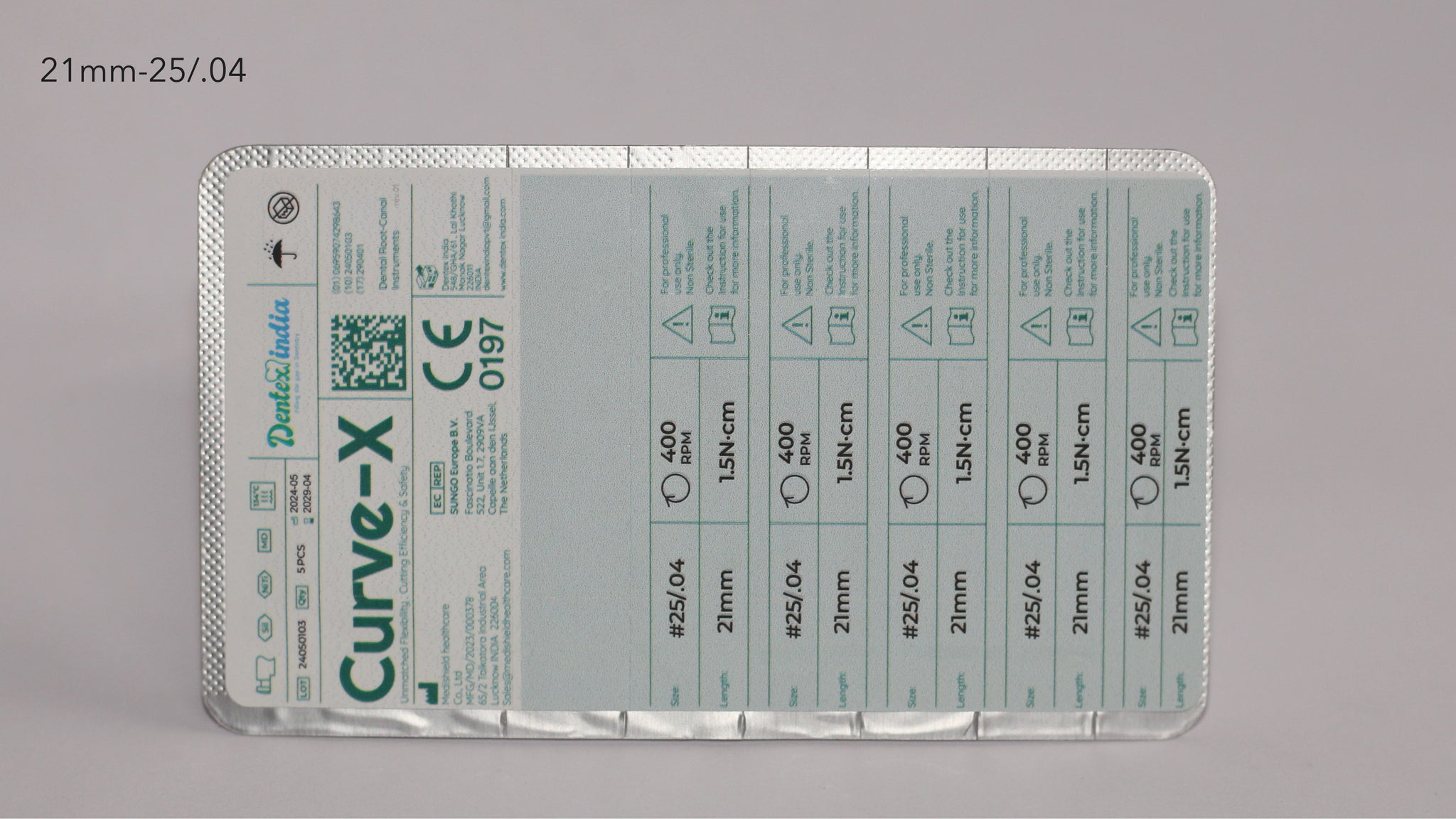 Curve-X Rotary Files 21mm