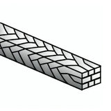 OrthoMetric Braided Eight Strand Woven SS Archwire - Rectangular (10/Pk)