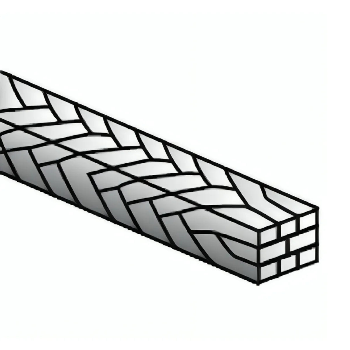OrthoMetric Braided Eight Strand Woven SS Archwire - Rectangular (10/Pk)