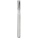 SS White Carbide Bur Taper/Flat End Cross Cut Fissure