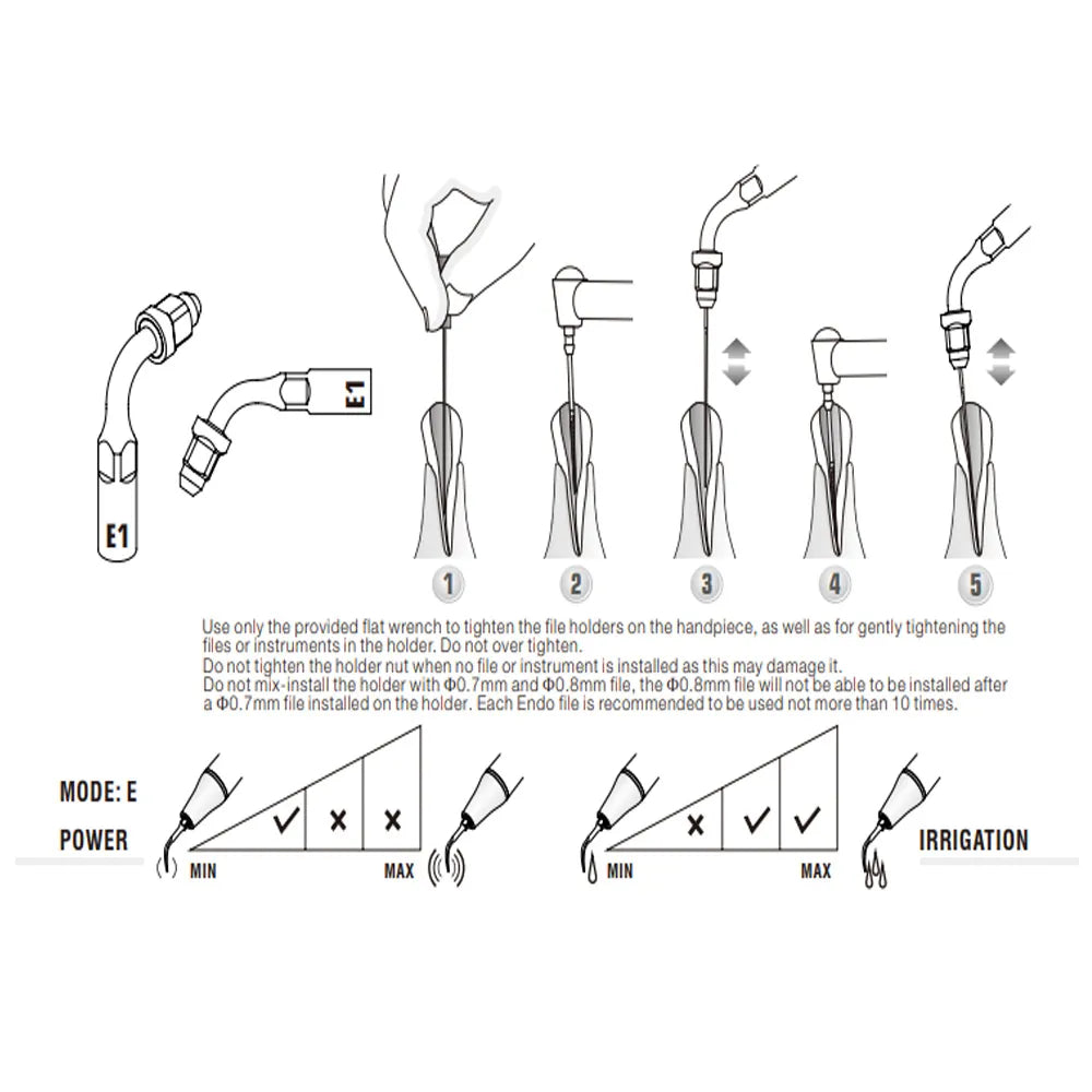 Woodpecker Endodontic Scaler Tips for UDS & EMS Scalers