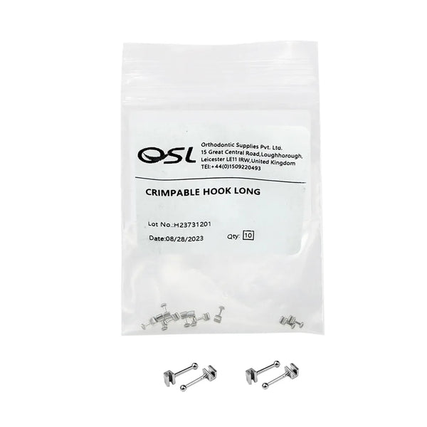 OSL Crimpable Hooks - Long (Pack Of 10)