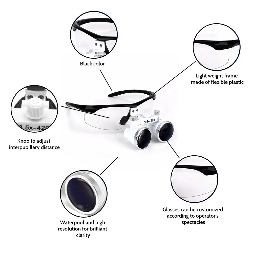 Endoking Dental Loupes With Frame ( LED Headlight Free )