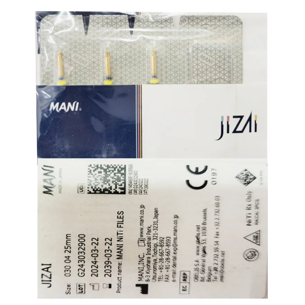 Mani Jizai NiTi Rotary Files