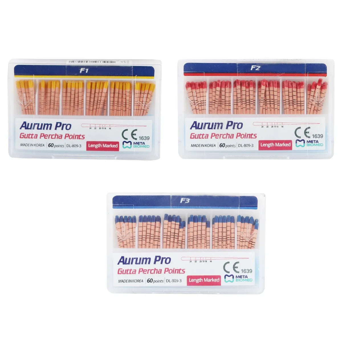 Meta Gutta Percha Points - Length Marked Protaper
