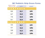 3m Espe Pediatric Strip Crown Forms