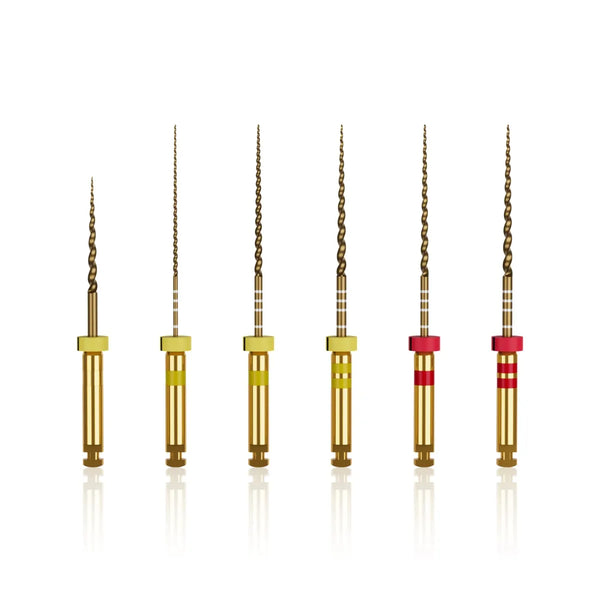 Waldent Wal-flex Gold Rotary Files 25mm
