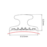 OrthoMetric Iceram Ceramic Concave Button For Bonding (2/Pk) - 30.10.3002