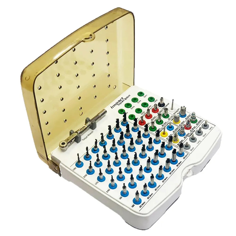 Impact Surgical Drills With Stoppers Kit (Hex/Conical)
