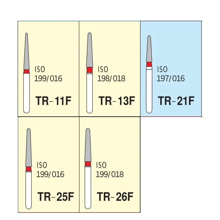 Mani Diamond Burs - Taper Round End / Tr Series