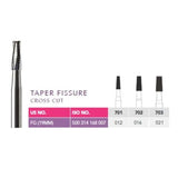 Prima Dental Carbide FG Burs Taper Fissure (Set Of 5 Burs)