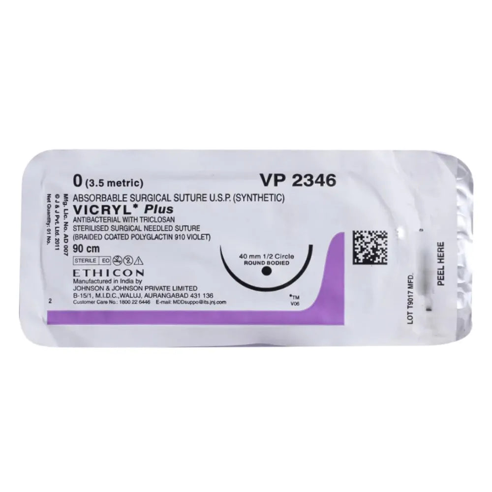 thicon Vicryl #0 Absorbable Violet Braided Suture