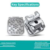 OrthoMetric U Clip Self Ligating Bracket Kit Roth 022 - (10.45.2304)